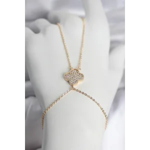 Pirinç Gold Renk Yonca Model Kadın Şahmeran - TJ-SN749
