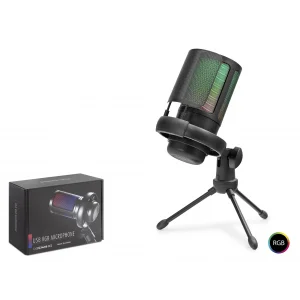 Profesyonel Rgb Mikrofon 192 Khz / 24 Bit Type-C - Siyah ME6S