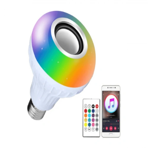 Helios Uzaktan Kumandalı Bluetooth Hoparlörlü RGB Led Ampul