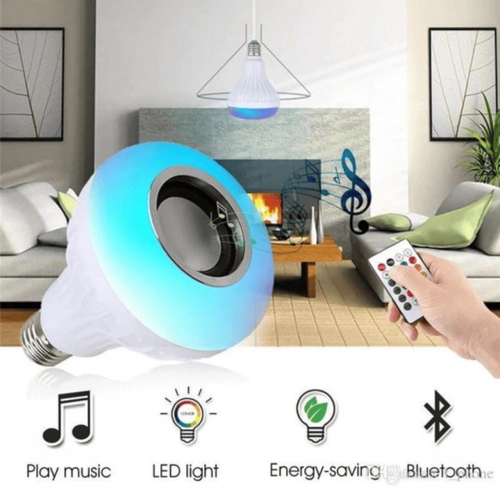 Helios Uzaktan Kumandalı Bluetooth Hoparlörlü RGB Led Ampul