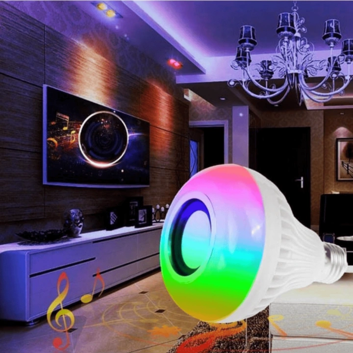 Helios Uzaktan Kumandalı Bluetooth Hoparlörlü RGB Led Ampul