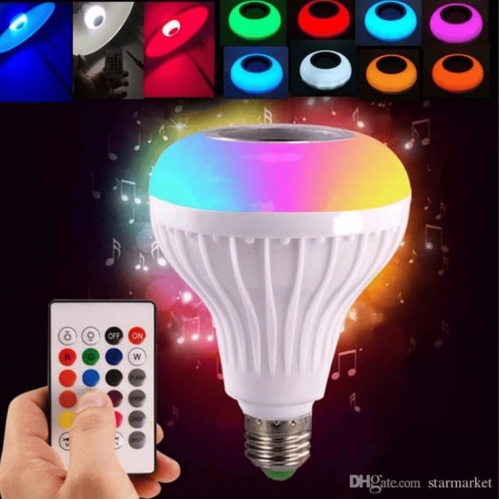 Helios Uzaktan Kumandalı Bluetooth Hoparlörlü RGB Led Ampul
