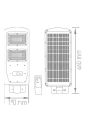 ACK AT42-06031 60W 6500K Beyaz Led Solar Sokak Armatürü