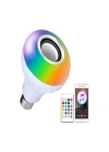 Helios Uzaktan Kumandalı Bluetooth Hoparlörlü RGB Led Ampul