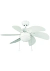 Vanti KCF281 60w Beyaz 6 Kanatlı Avizeli 78cm Tavan Vantilatörü(Kopya)