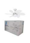 Vanti KCF281 60w Beyaz 6 Kanatlı Avizeli 78cm Tavan Vantilatörü(Kopya)