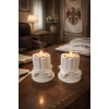 Dekoratif 2 li Sütun (2 adet tealight mum hediyemizdir)