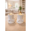 Dekoratif 2 li Sütun (2 adet tealight mum hediyemizdir)