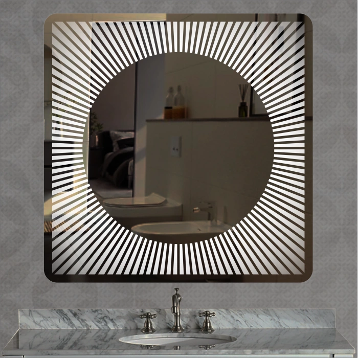 LAZER KUMLAMALI LEDLİ AYNA