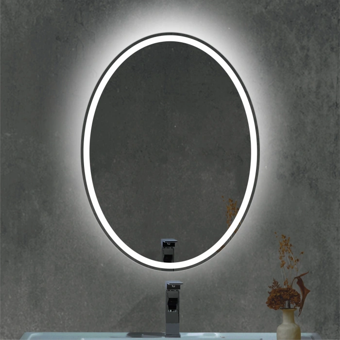 LAZER KUMLAMALI LEDLİ OVAL AYNA