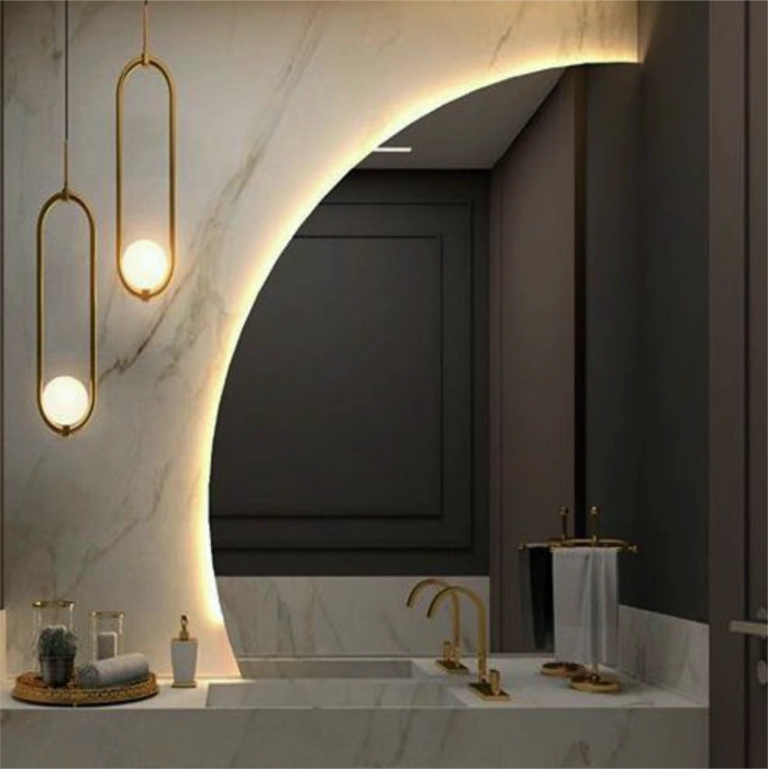 LED IŞIKLI ÇEYREK DAİRE AYNA