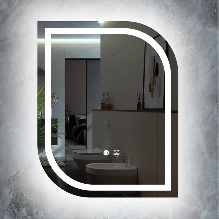 3 RENK IŞIK AYARLI DOKUNMATİK BUĞU ÖNLEYİCİ LEDLİ AYNA