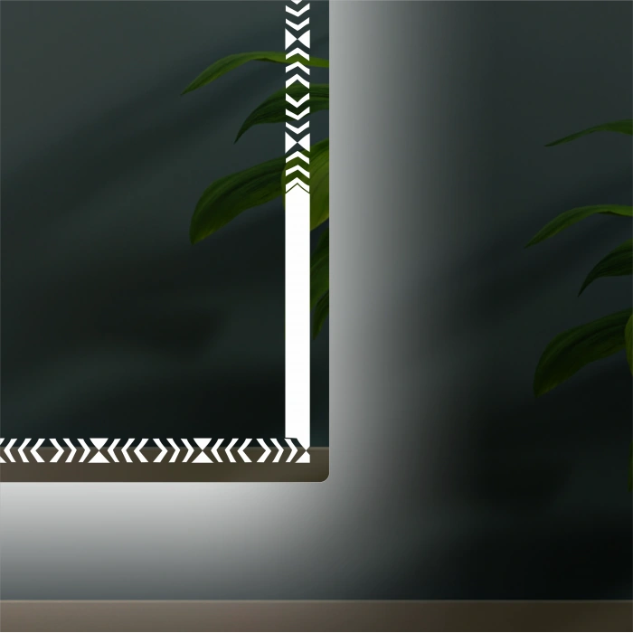 LASER SANDERED LED MIRROR