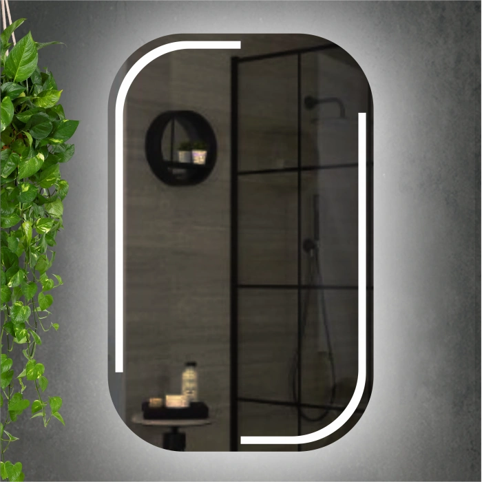 LASER SANDBLASTED LED MIRROR