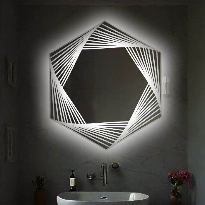 LAZER KUMLAMALI LEDLİ AYNA