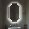 LASER SANDBLASTED LED OCTAGONAL MIRROR