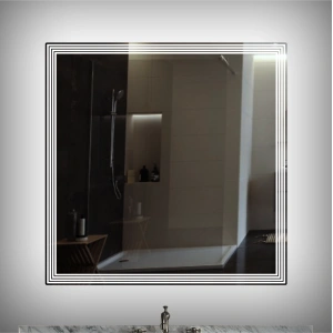 LAZER KUMLAMALI LEDLİ KARE AYNA