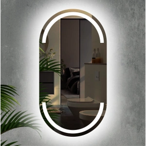 LAZER KUMLAMALI LEDLİ OVAL AYNA