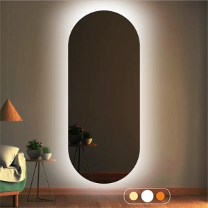 LED IŞIKLI OVAL BOY AYNASI