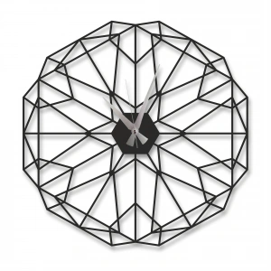GEOMETRİK DESENLİ AHŞAP SAAT