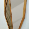 NATURAL WOOD FRAMED DECORATIVE MIRROR