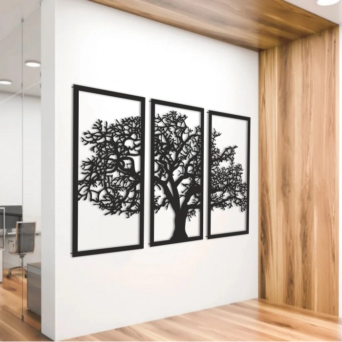 AĞAÇ TEMALI AHŞAP TABLO