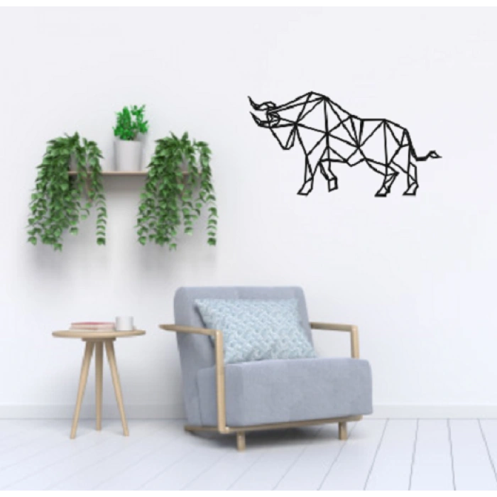 BOĞA TEMALI AHŞAP TABLO