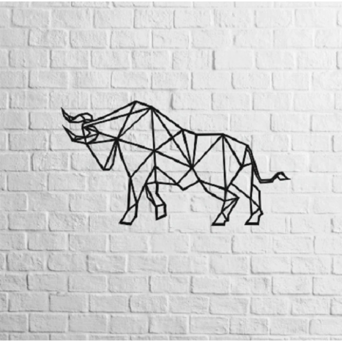 BOĞA TEMALI AHŞAP TABLO