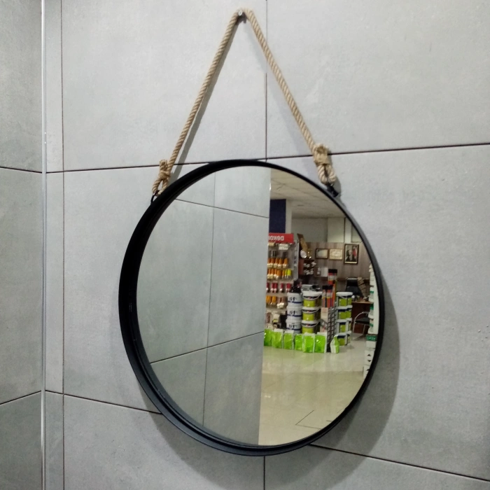 HALAT ASKILI METAL ÇERÇEVELİ AYNA