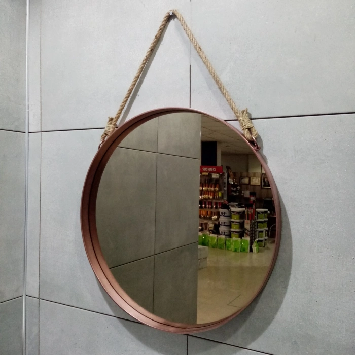 HALAT ASKILI METAL ÇERÇEVELİ AYNA