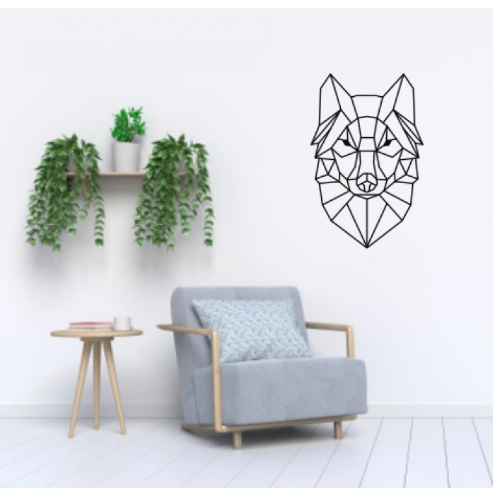 KURT TEMALI AHŞAP TABLO