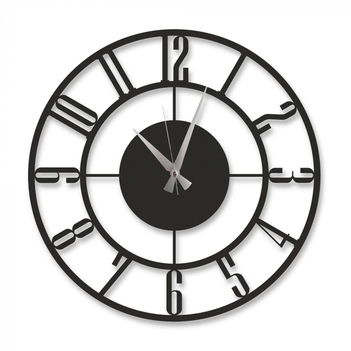 LATİN RAKAMLI AHŞAP SAAT