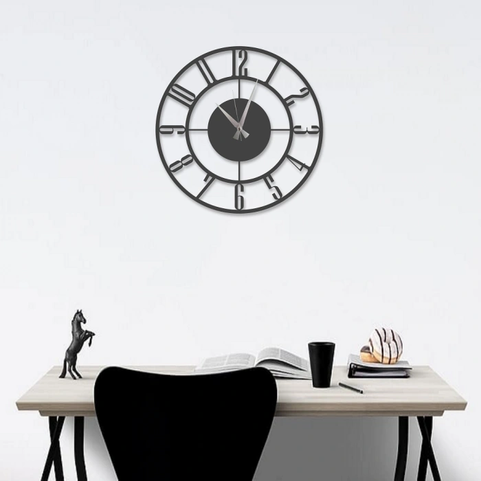 LATİN RAKAMLI AHŞAP SAAT