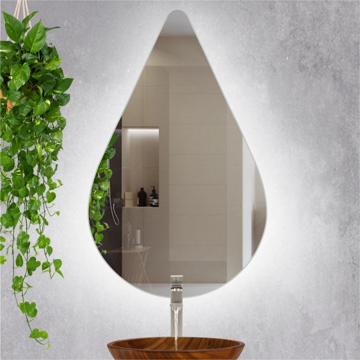 LED IŞIKLI DAMLA ŞEKLİ AYNA