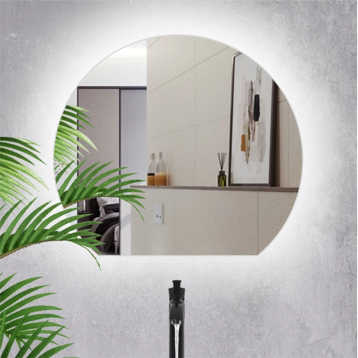 LED IŞIKLI YARIM DAİRE AYNA