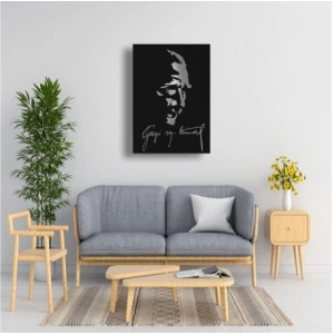 ATATÜRK SİLÜET AHŞAP TABLO