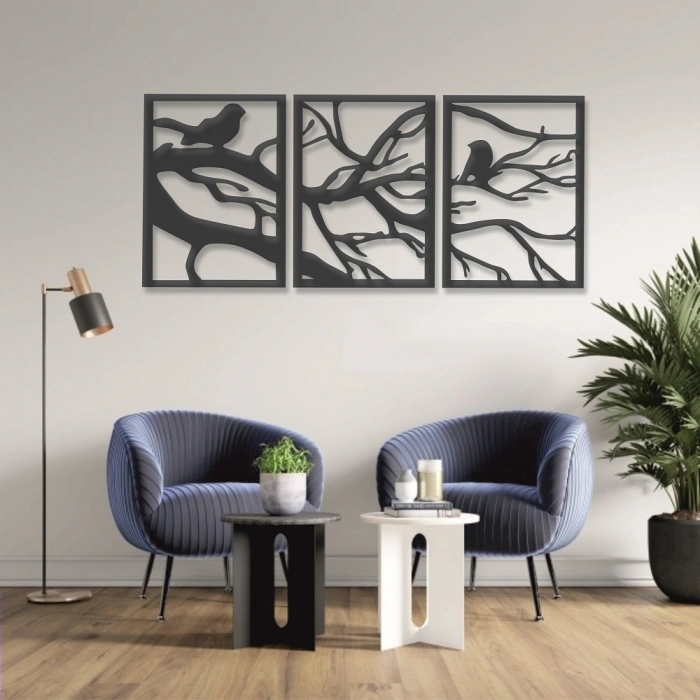 AĞAÇ TEMALI AHŞAP TABLO