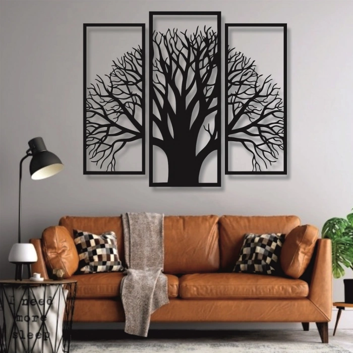 AĞAÇ TEMALI AHŞAP TABLO