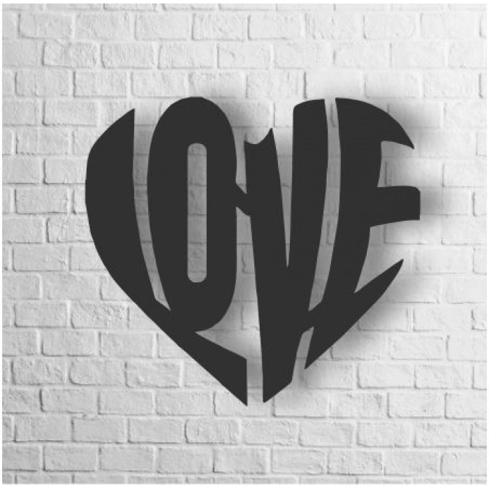 LOVE TEMALI AHŞAP TABLO