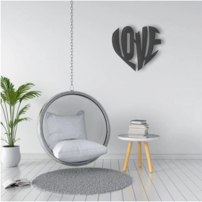 LOVE TEMALI AHŞAP TABLO