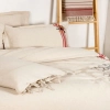 ECO COTTON CHARLA NEVRESİM TK. ÇİFT KİŞİLİK EKRU-KIRMIZI