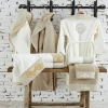 ECO COTTON HANZADE KREM-BEJ AİLE SETİ