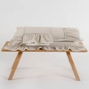 ECO COTTON LİSA Ç.K NEVRESİM TAKIMI FIRFIRLI BEJ 200X220 CM