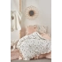 ECO COTTON LORA KIZ BEBEK NEVRESİM TAKIMI %100 OR.PA EL NAKIŞLI BASKILI 100X150 CM BASKILI