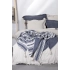 ECO COTTON MİLA Ç.K YATAK ÖRTÜSÜ MÜSLİN DOLGULU LACİVERT 240X260 CM
