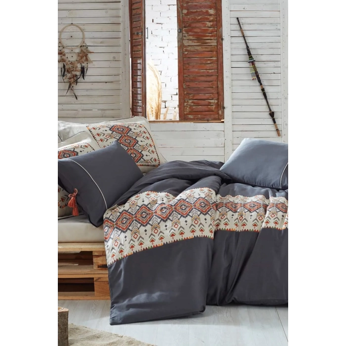 ECO COTTON PAMİRA ÇK.NEV.TK.SATEN ANTRASIT 200*220