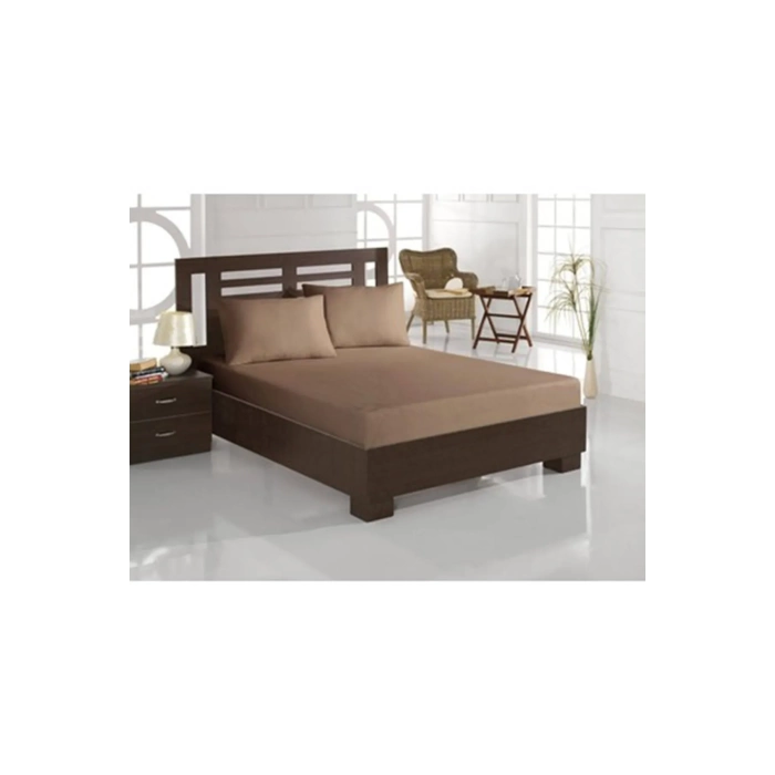 ÖZDİLEK ÇARŞAF FITTED YASTIKLI RF. 180X200 KAHVE TRENDY