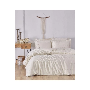 ECO COTTON CARMEN Ç.K NEVRESİM TAKIMI %100 OR.PA BEJ 200X220 CM