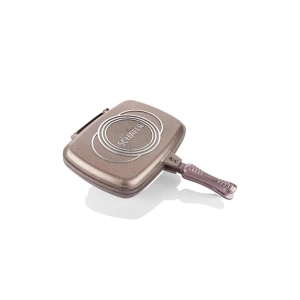 SCHAFER KARE DOUBLE GRILL PAN-32CM-2 PRÇ.-ROSEGOLD