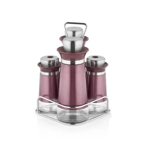 SCHAFER KITCHENHOUSE YAĞLIK SİRKELİK SET -5 PARÇA-MÜRDÜM